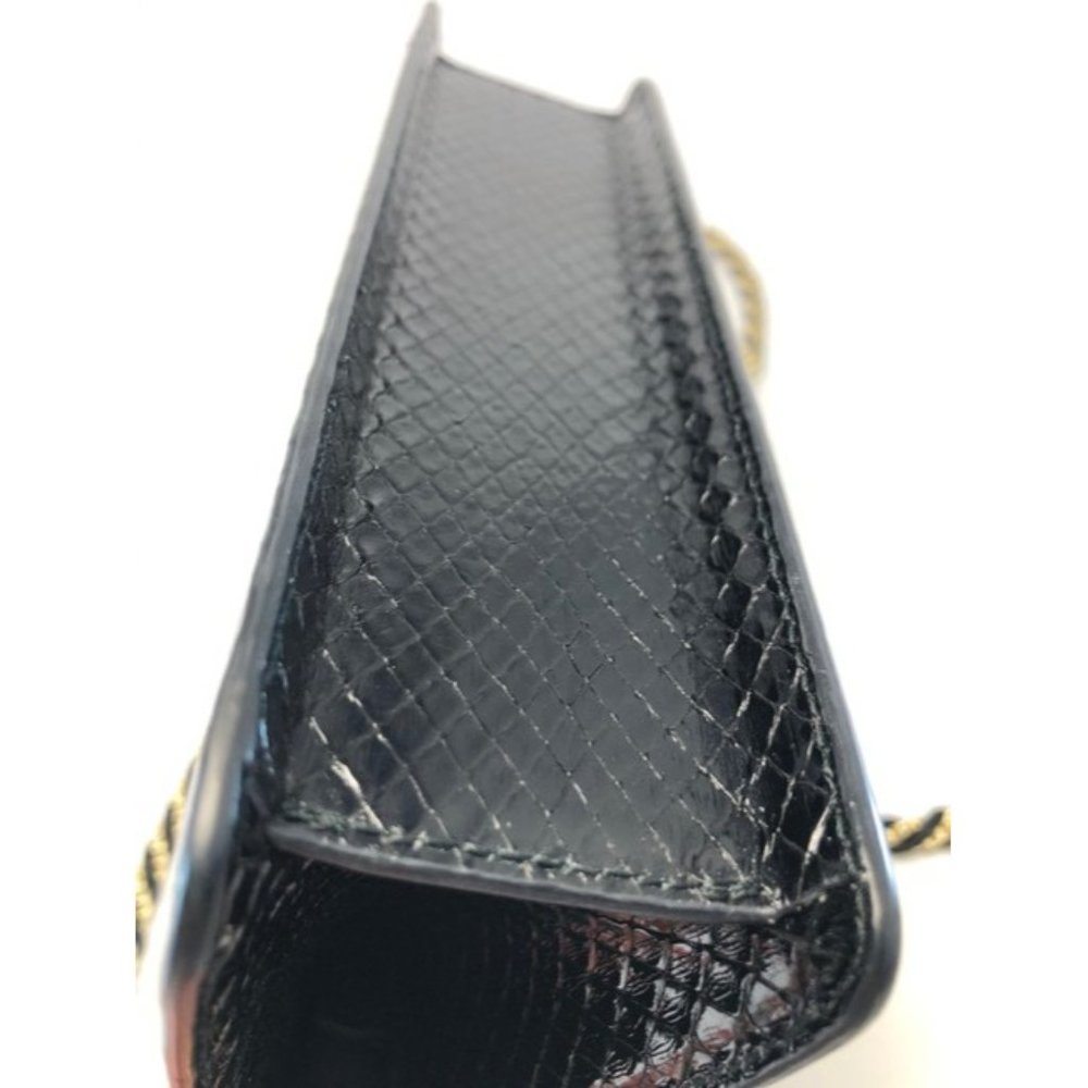 Gucci Broadway Small Snakeskin Black Python Skin … - image 8